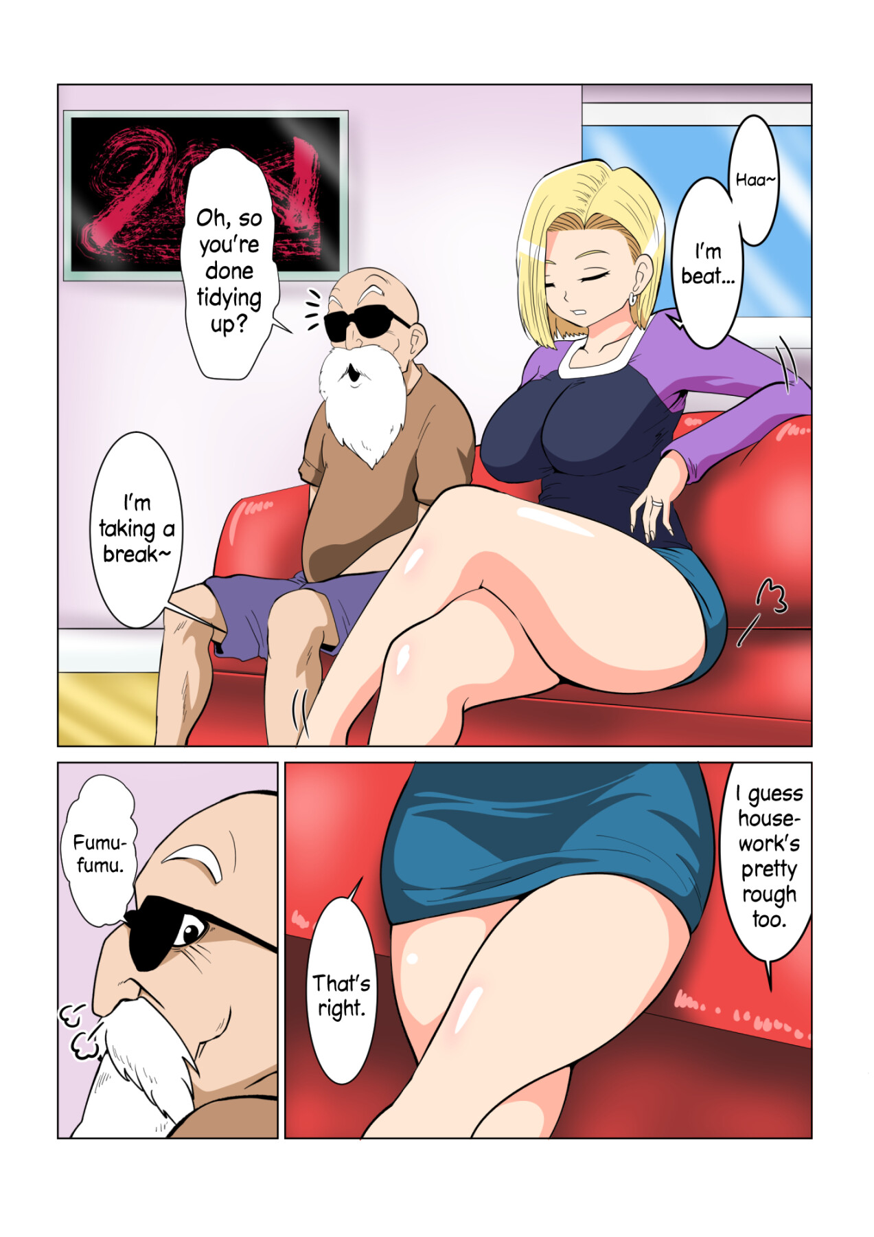 Hentai Manga Comic-DRAGON-HOLE Blonde Housewife Edition-Read-10